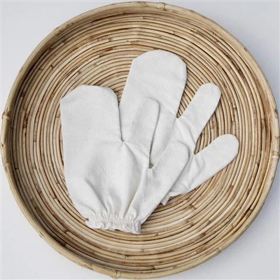 כפפות פילינג של Raw Silk Noil Garshana